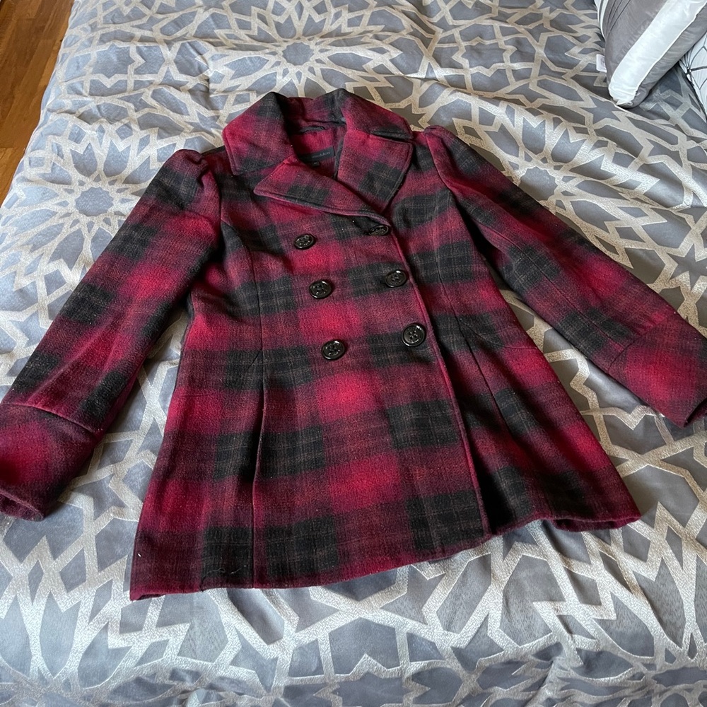 Steve Madden black & red women’s coat - Picture 3 of 16
